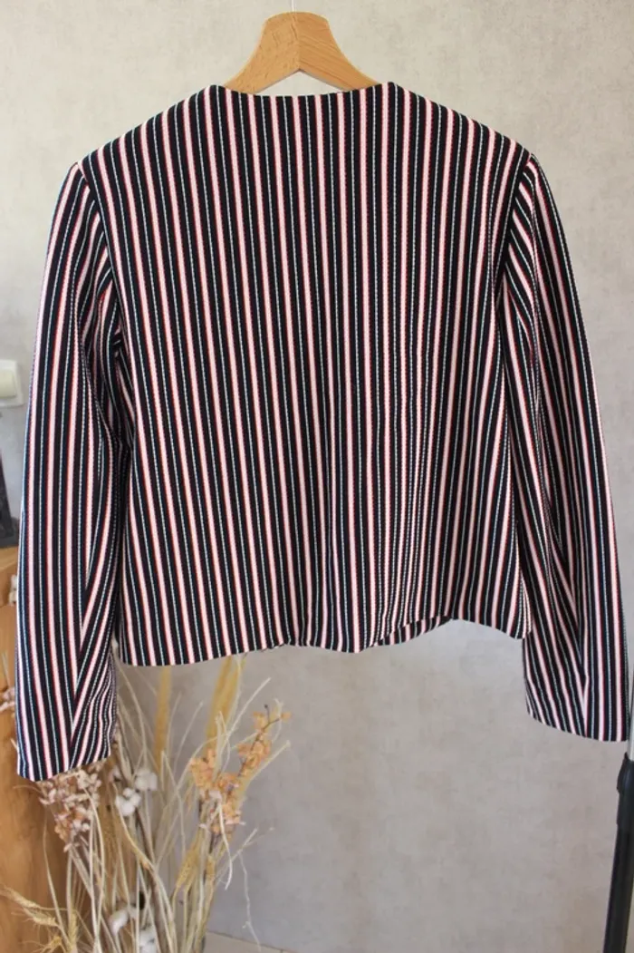 🥼 Veste à rayures verticales, Camaieu 📌 - photo numéro 2