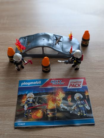 Playmobil 70907 Pompiers et incendie
