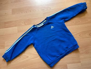 Beau sweat Adidas bleu T. 3 ans garçon TBE