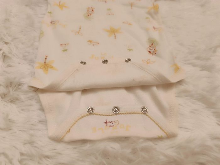 Lot 4 bodies manches courtes T. 12 mois Absorba - photo numéro 4