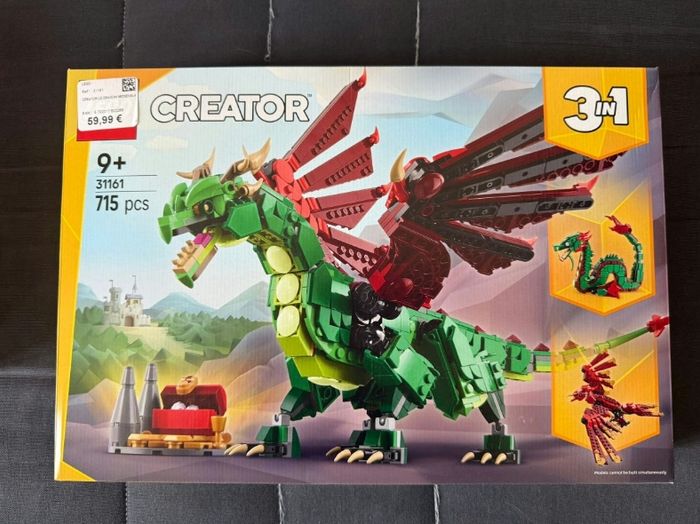 Lego Creator 3 en 1 Le dragon médiéval 31161