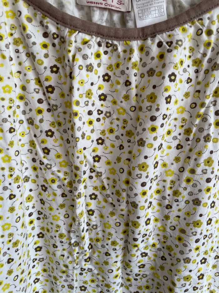 Débardeur blanc à fleurs, taille 12 ans, marque La Redoute. - photo numéro 2