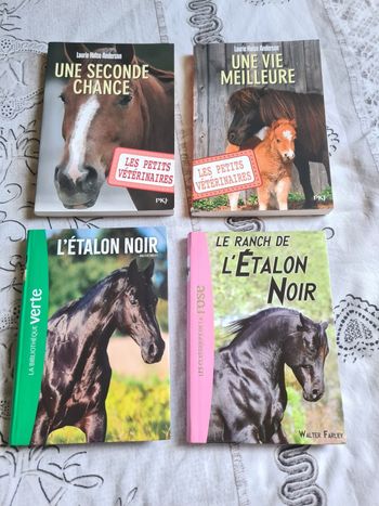 Lots de 4 livres sur les chevaux 