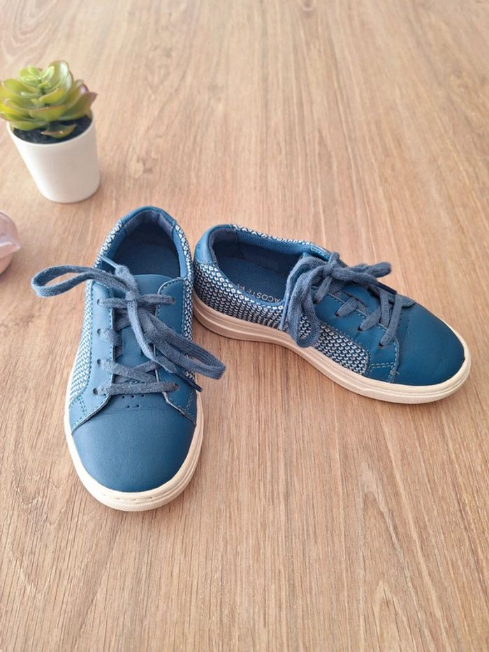 Chaussures cuir et toile