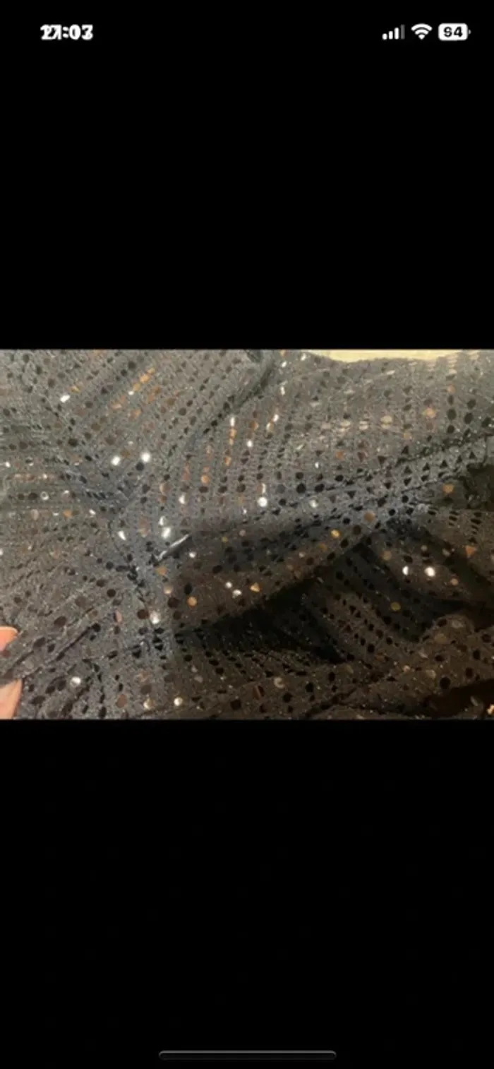 Magnifique robe à paillettes,Zara, taille L XL - photo numéro 6