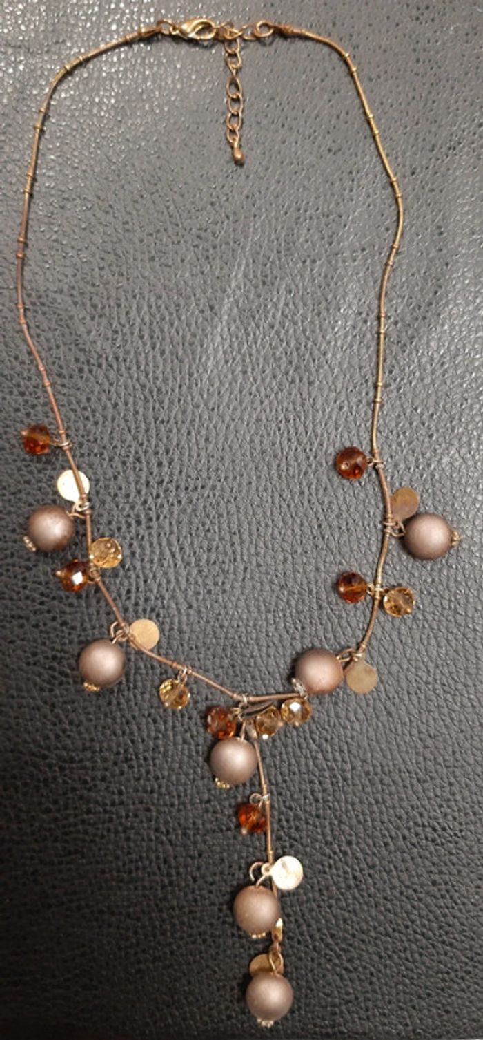 Joli collier breloques ancien vintage de bonne qualité - photo numéro 2