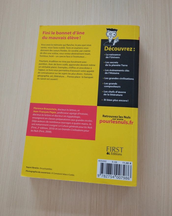 Livre La culture générale pour les nuls - photo numéro 2