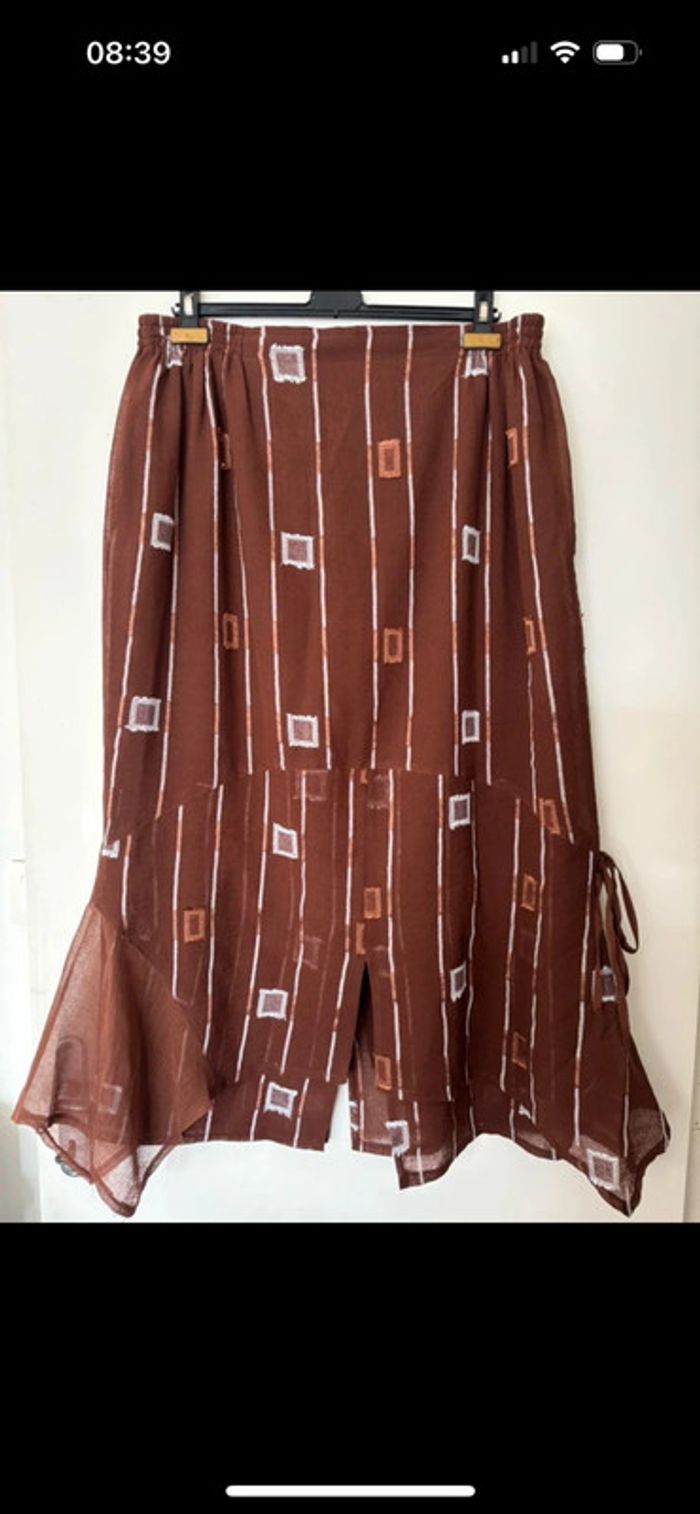 Superbe ensemble marron original neuf Alexo taille 46/48 - photo numéro 9