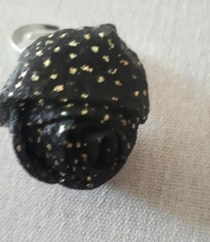 Bague rose noir et doré - photo numéro 2