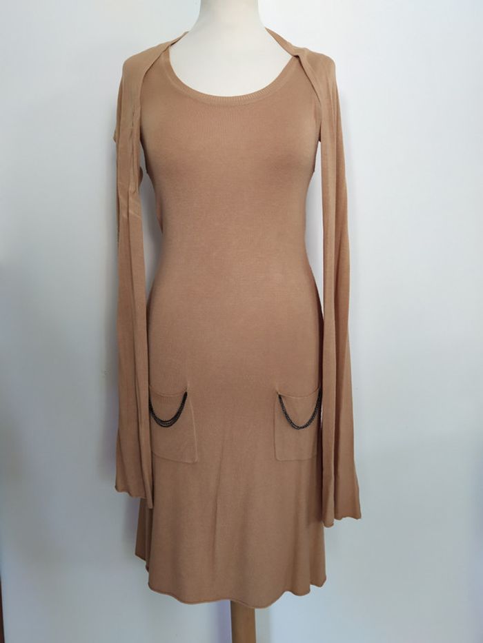 Robe maille avec étole 36-38