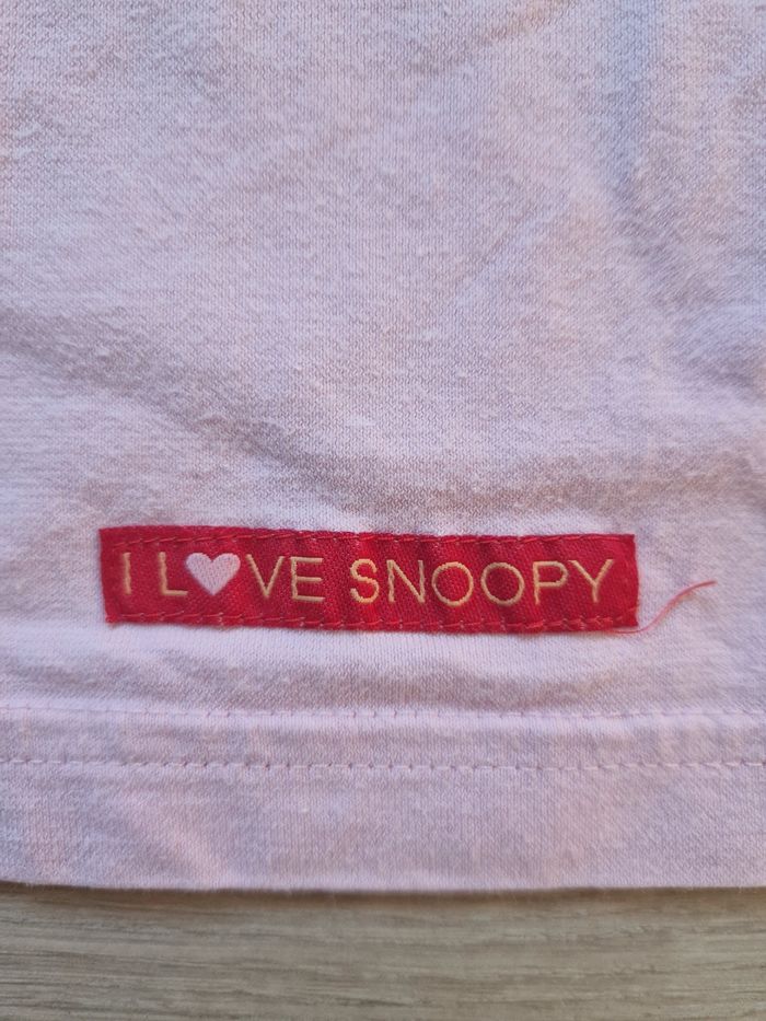 T-shirt bébé fille manches longues Snoopy 12 mois - photo numéro 3