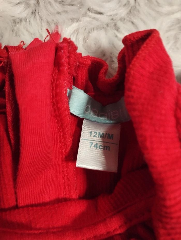 Jolie robe rouge 12 mois Obaïbi - photo numéro 2