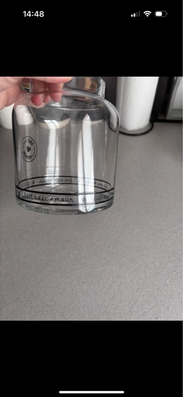 Pot a bonbon en verre - photo numéro 2