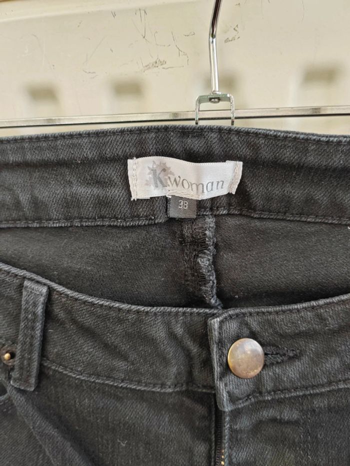 👖Jean noir T38 K Women - photo numéro 3