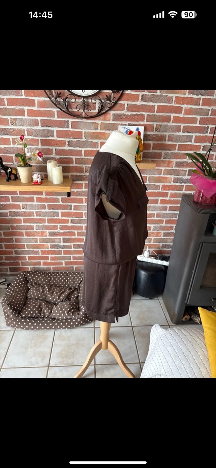 Robe Kiabi marron t 40 - photo numéro 3