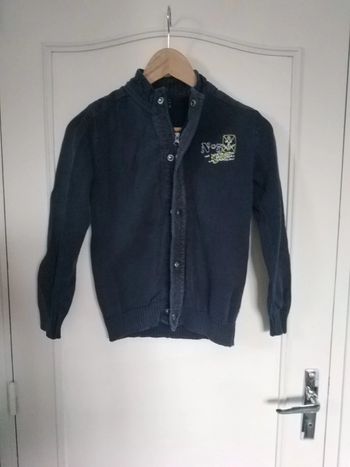 Gilet bleu marine Terre de marins 10 ans