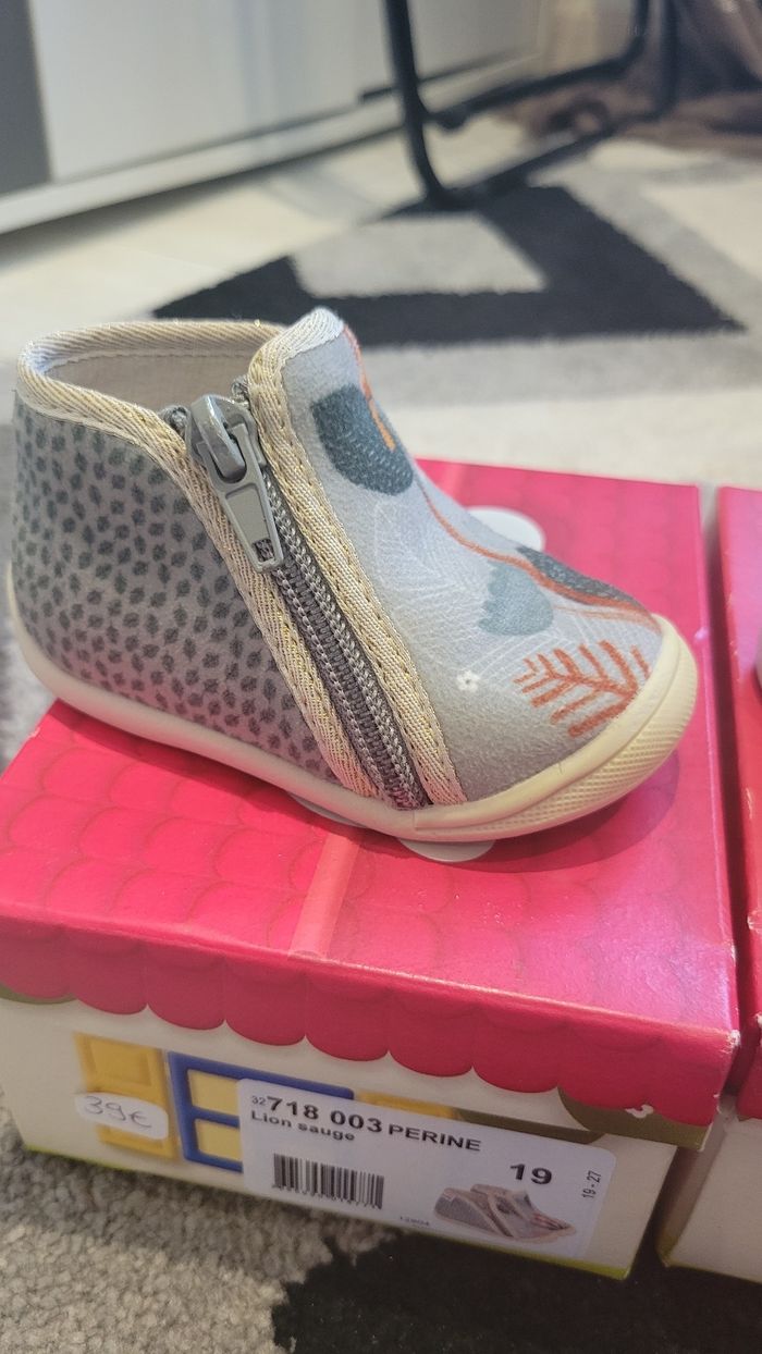 Lot de 3 paires de pantoufles bebe - photo numéro 2