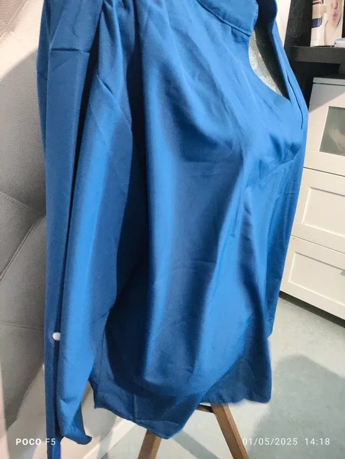 Tunique femme bleu 6 Xl / 58 manque longue et 3/4 neuve - photo numéro 3