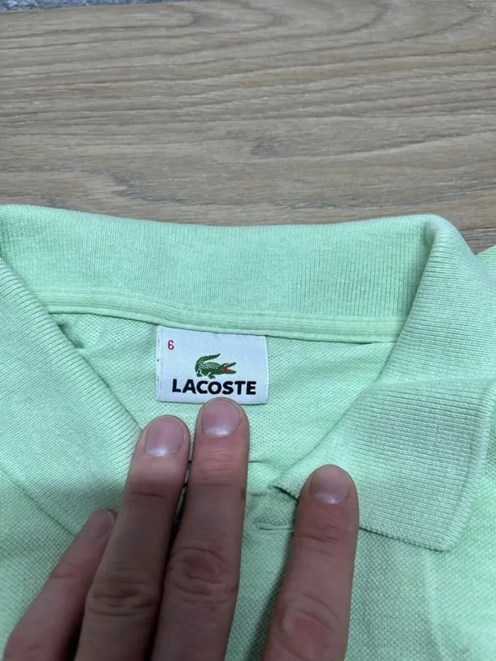 Lot de 2 polo + 1 t-shirt Lacoste - taille XL - couleur, violet, noir, vert - photo numéro 7