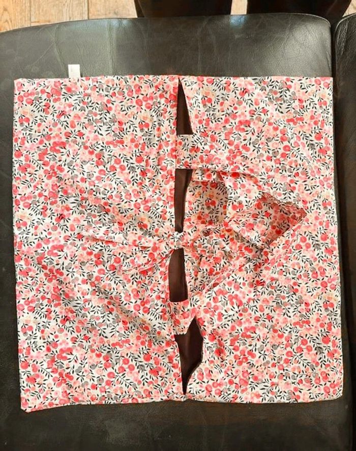 Sac à tarte feuille d’olivier rose