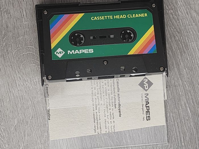 Cassette nettoyante pour lecteur cassette – MP MAPES (Italie) – Vintage - photo numéro 3
