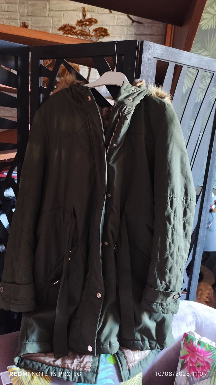 Parka femme verte kaki - photo numéro 8