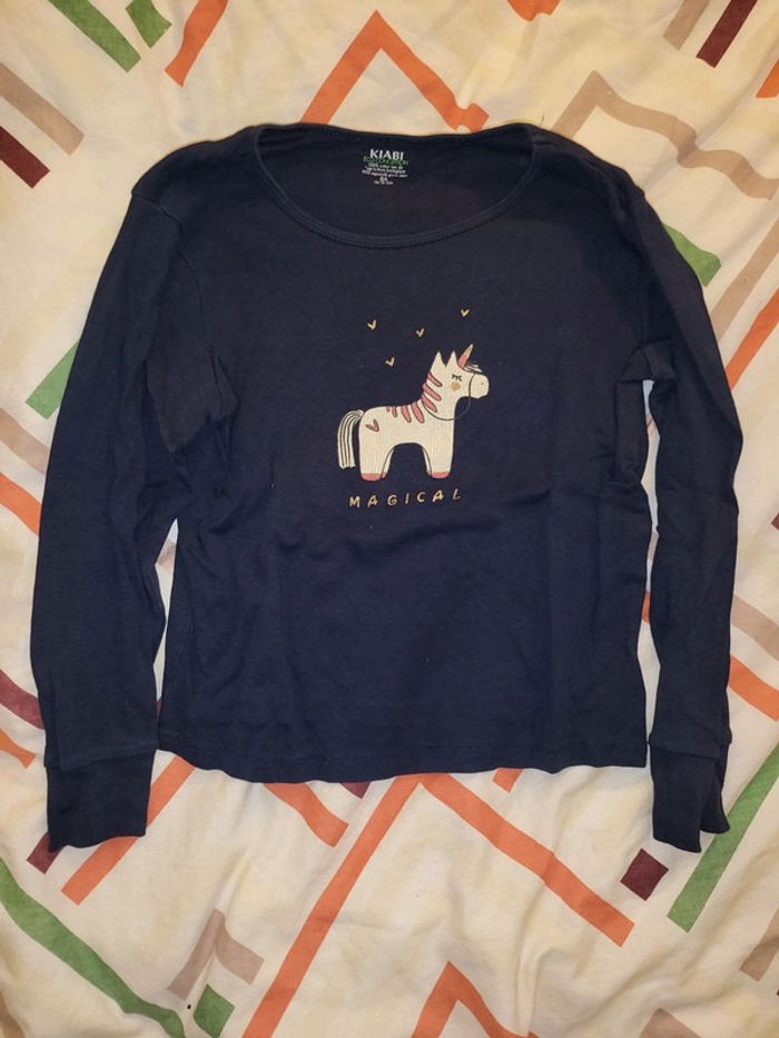 Haut de pyjama licorne 8 ans