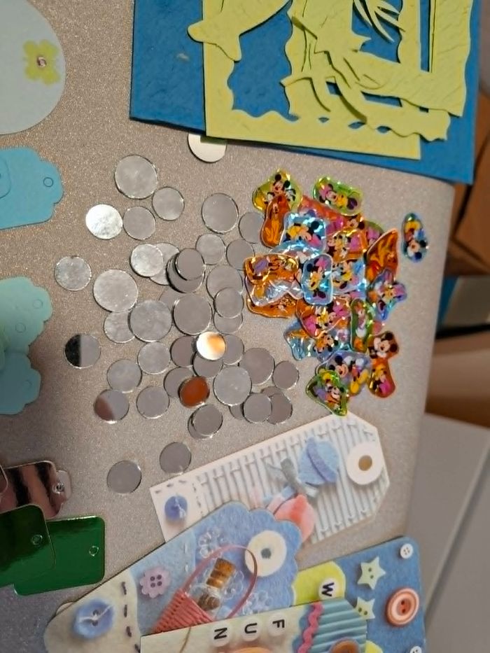Gros lot décorations scrapbooking/carterie bébé/petit garçon neuf - photo numéro 4