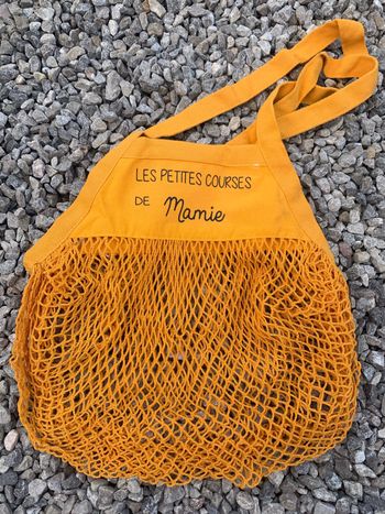 Sac à course mamie fête des mamies sac filet mamie personnalisé fête des grands mères