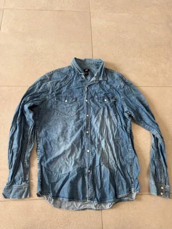 Chemise en jean H&M, taille XL, longueur 75cm