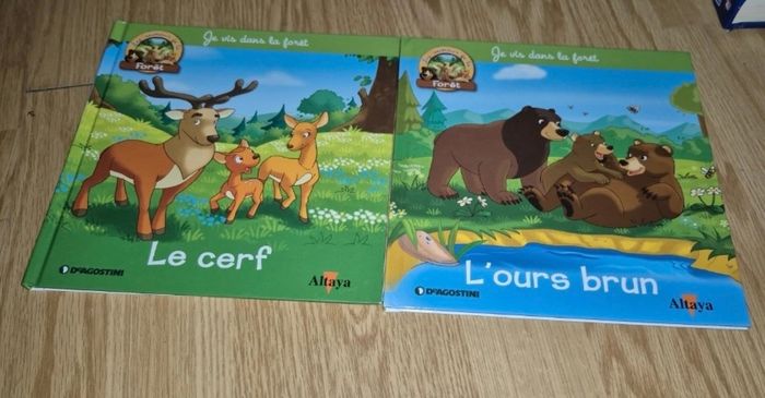 2 livres le cerf et l'ours brun