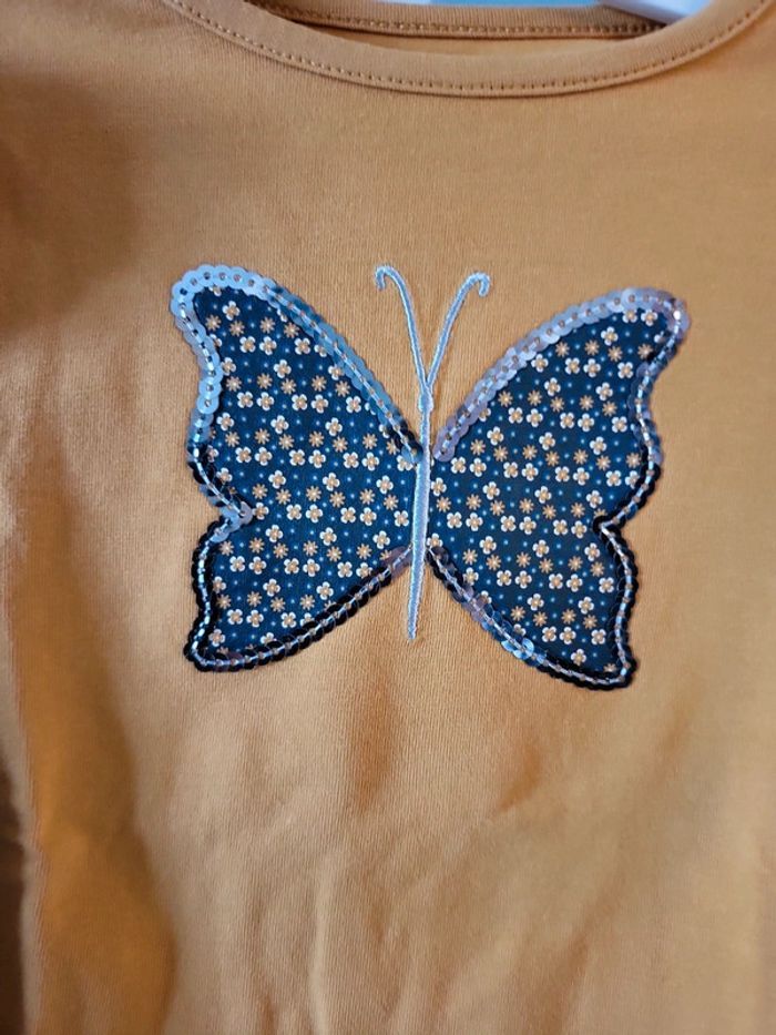 T-shirt manches longues fille 3 ans charlie et prune très bon état - photo numéro 3