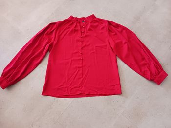 chemisier rouge manches longues Taille L Shein Neuf