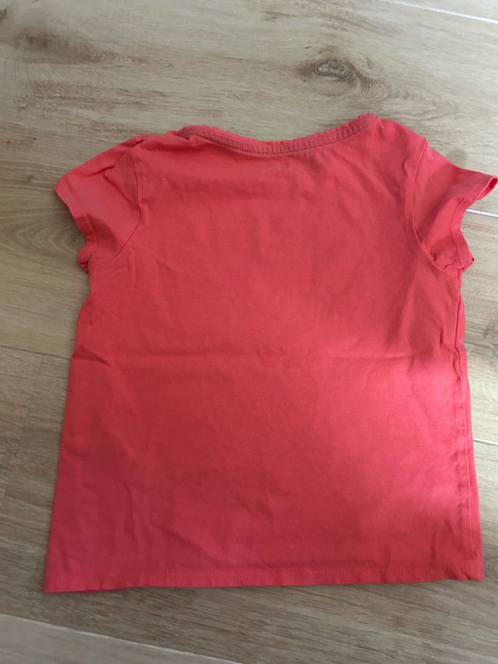 T-shirt fille corail - photo numéro 2