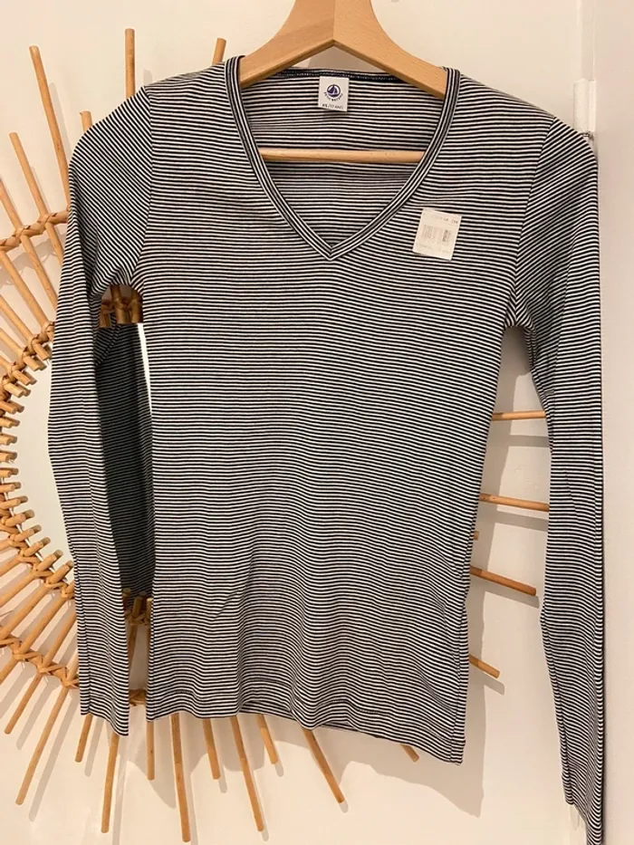 T-shirt marinière neuf Petit Bateau