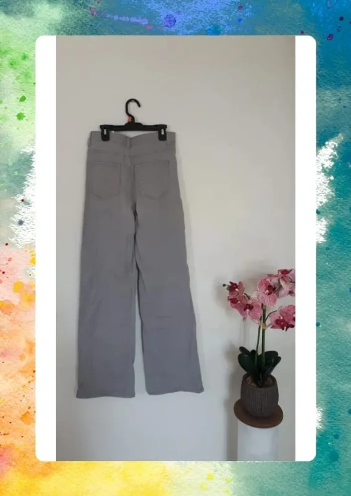 Jeans taille haute pates d'elephant taille 34 - photo numéro 2