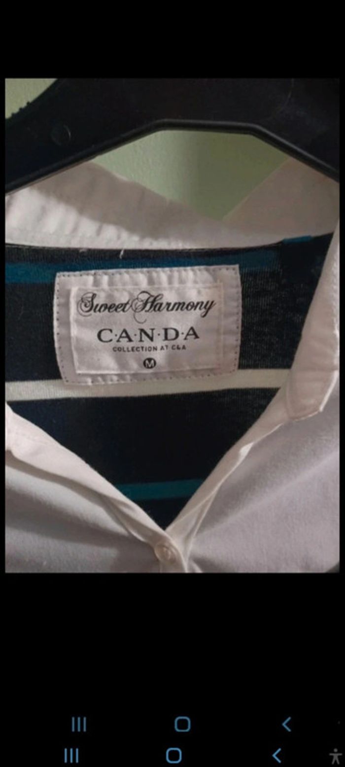 Pull col chemise femme taille L canda - photo numéro 2