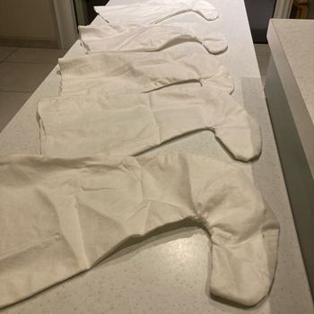 5 bonnets de stro adultes en tissus