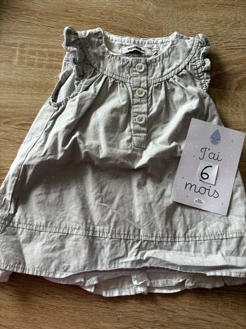 Robe grise étoiles TAPE À l’œil t.6m