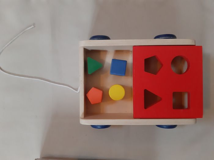 Chariot à tirer - boîte à formes - oxybul - photo numéro 3