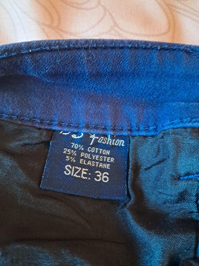 Pantalon en jeans bleu marine - photo numéro 6