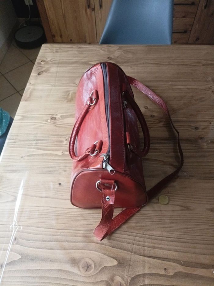 Sac forme bowling cuir - photo numéro 3