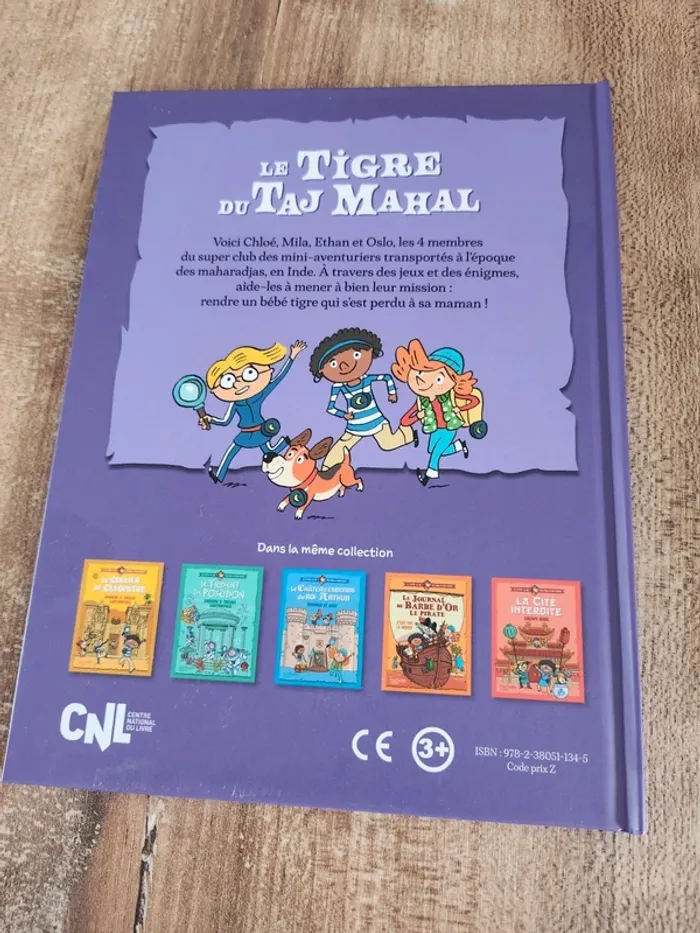 Livre neuf le tigre du Taj Mahal énigmes et jeux hachette jeunesse - photo numéro 2