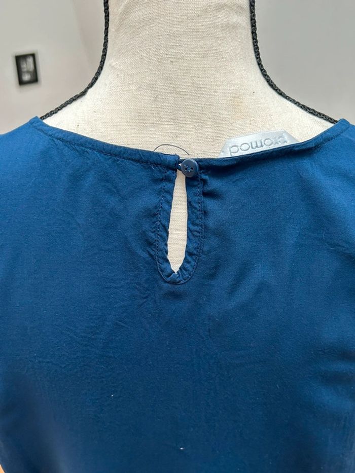 Débardeur bleu marine avec perles En viscose promod 38 - photo numéro 4