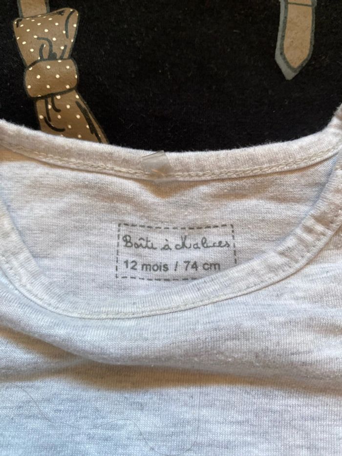Lot t-shirt manches longues 12 mois - photo numéro 5