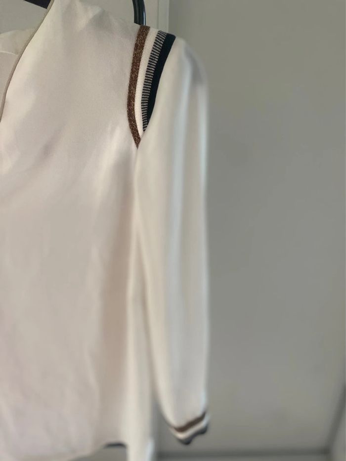 Haut blanc Promod manches 3/4 - photo numéro 2