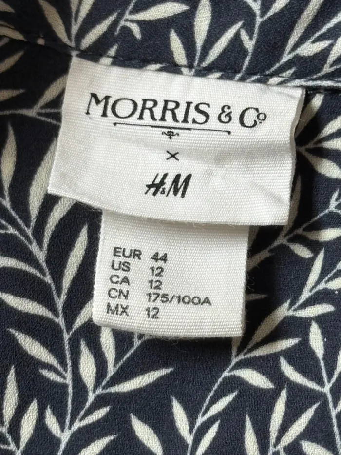 Superbe chemise fleurie fluide H&M collab Morris & co neuve 44 - photo numéro 10