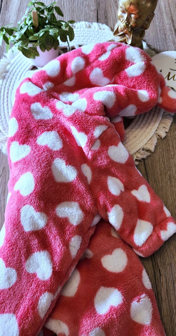 Combinaison Bébé fille 0/3mois Rose cœur - photo numéro 10