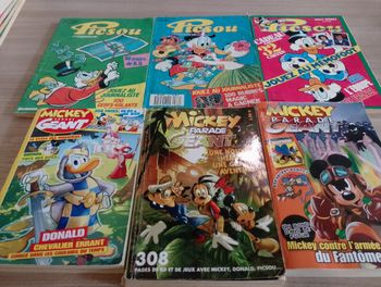Lot d 3 Picsou magazine et 3 Mickey parade(9)
