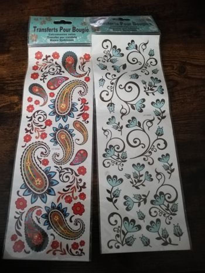 Transfert pour bougie pour loisirs créatifs